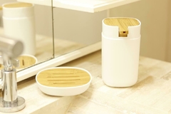 Accesorio Kit de baño. blanco madera Set x 4 - tienda online