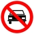Placa proibido trânsito de veículos automotores R-10