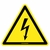 Adesivo de segurança risco de choque elétrico (10 un.)