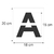 Molde gabarito para pintura letras vazadas alfabeto - comprar online