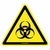 Adesivo de segurança risco perigo biológico (10 un.)