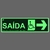 Placa fotoluminescente S16-D saída de emergência para deficientes à direita - comprar online