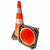 Cone para sinalização de obras com base de borracha 75 cm - comprar online
