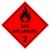 Placa gás inflamável 2