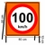 Cavalete de obras velocidade máxima 100 km/h