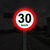 Placa de velocidade máxima permitida 30 km/h R-19 - comprar online