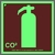 Placa fotoluminescente E5 Extintor de incêndio CO2 - comprar online
