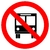 Placa proibido trânsito de ônibus R-38