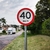 Placa de velocidade máxima permitida 40 km/h R-19 na internet