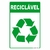 Placa lixo reciclável