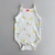 Body alcinha cotton Floral Off white e Amarelo - comprar online