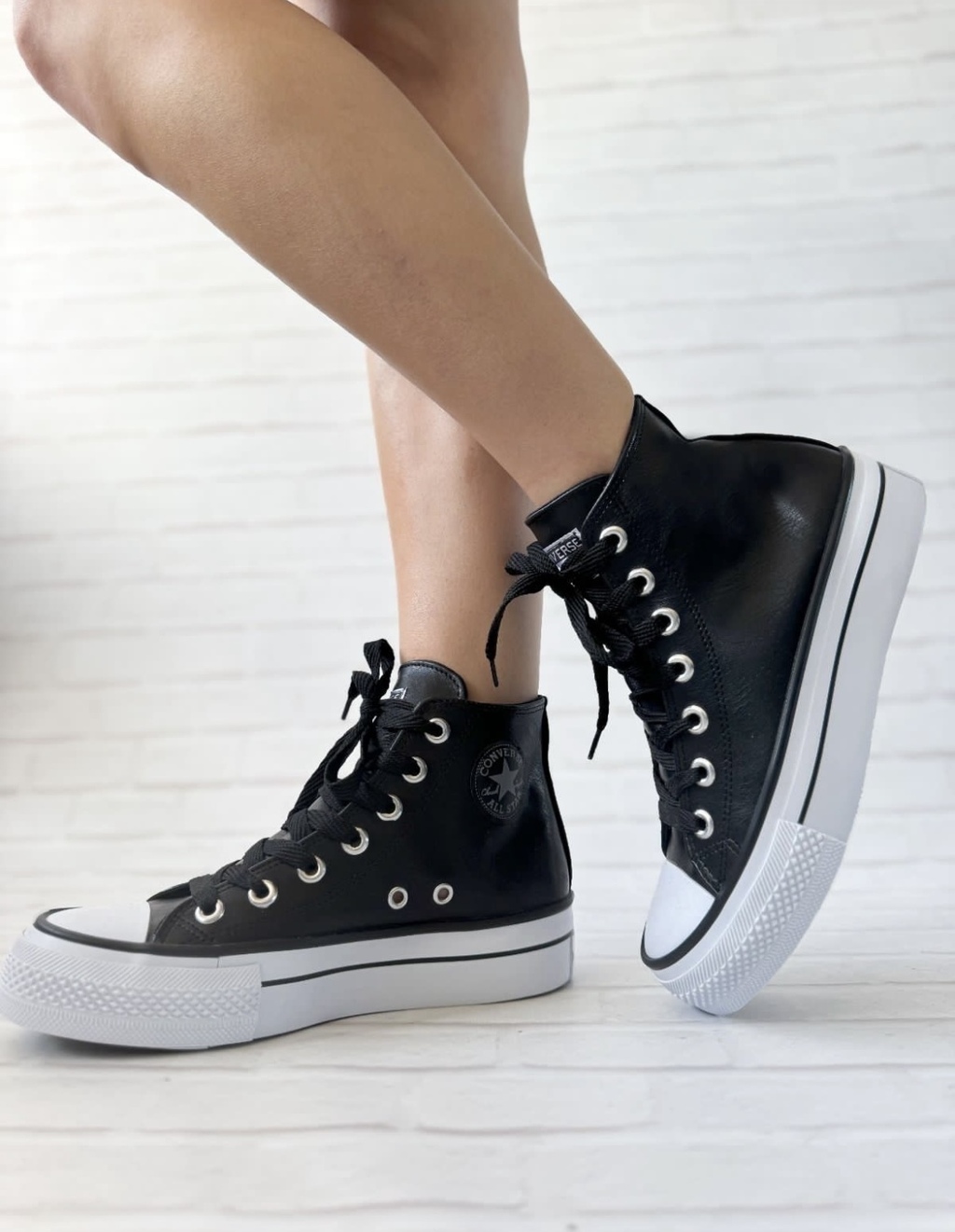 Converse Botita Negra Eco con Plataforma Glow Shop