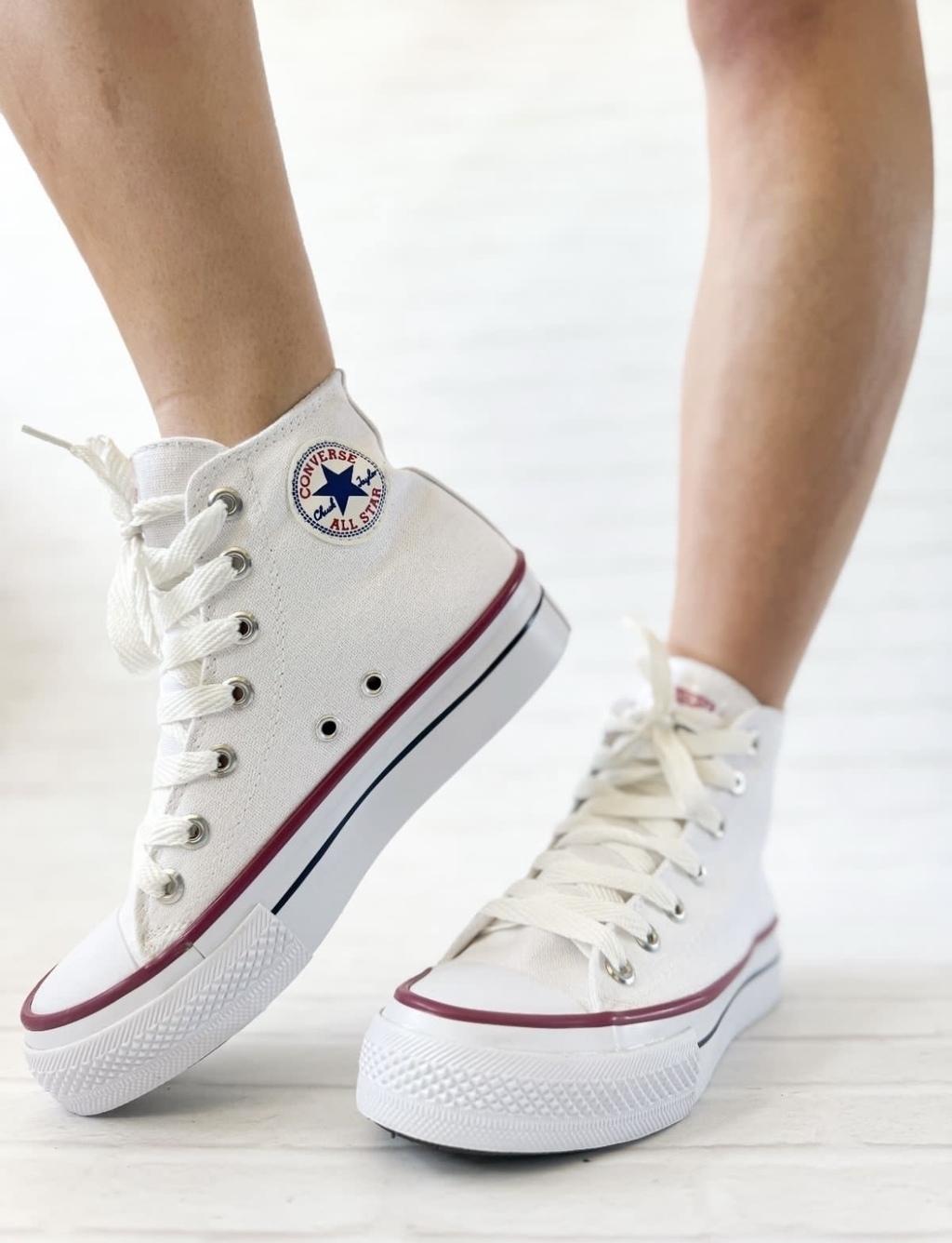 Converse blancos de botita new arrivals