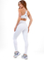 Conjunto Fitness Liso Top + Calça Basic Branco