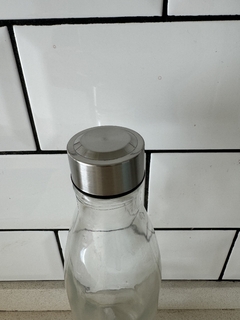 Botella de vidrio para agua 1Lt “H2o” - tienda online
