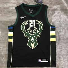 REGATA MILWAUKEE BUCKS PRETA ALCE NIKE - loja online