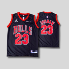 Regata "INFANTIL" De Basquete Chicago Bulls Preta