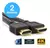 Cabo HDMI Premium 2.0 Gold 4K 3D 2 Metros Full Hd Blindado