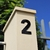 Número residencial dupla face 13 cm preto na internet