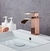 Torneira monocomando banheiro cascata slim baixa - rose - comprar online