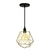 Pendente luminária lustre aramado diamante dourado