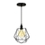 Pendente luminaria lustre aramado laguna preto