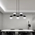 Lustre pendente trilho Bubble com 5 globos preto - comprar online