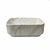 Cuba de louça quadrada canto arredondado louça marmore creme - comprar online