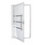 Puxador para portas madeira / vidro alumínio curvo branco - comprar online