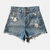 Short de jean con roturas