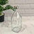 Botella de Vidrio Cuadrada con tapa de acero inoxidable - comprar online