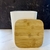 Cesto de plastico con tapa de Bamboo - tienda online