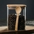 Frasco de vidrio cuadrado con tapa bamboo y cuchara - comprar online