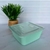 Hermetico de plastico minimal Cuadrada verde - tienda online