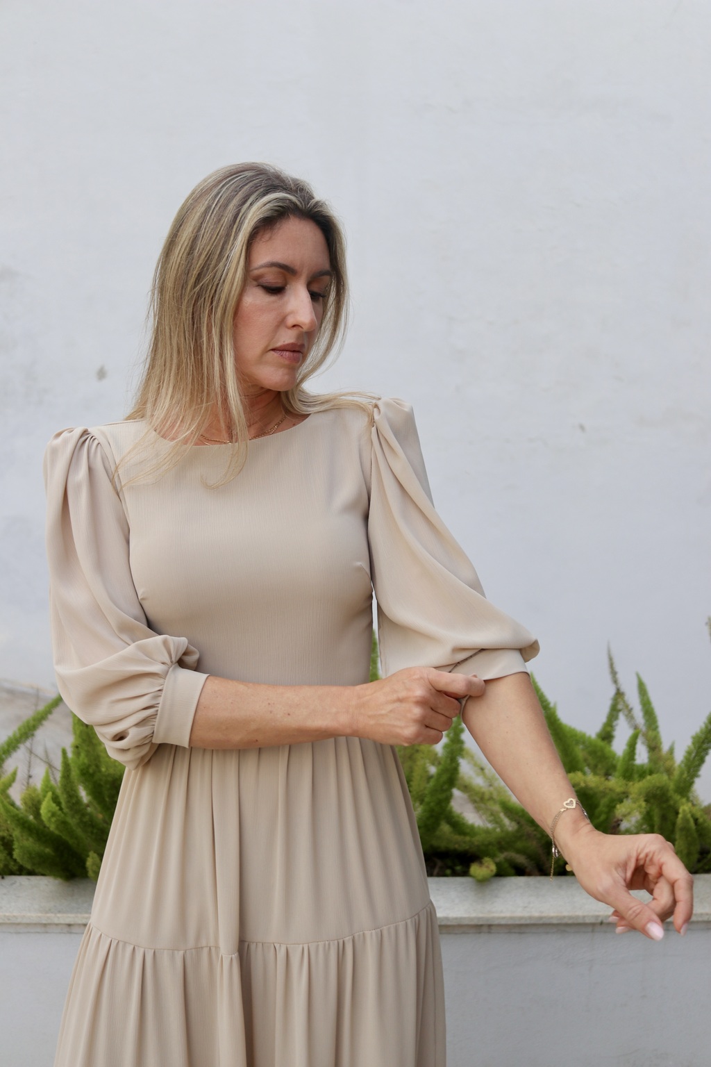 Vestido Miranda Nude Comprar em Carolina Croce