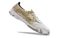 CHUTEIRA MIZUNO ALPHA PRISM GOLD - Drible Artigos Esportivos