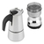 Moedor Café Elétrico 110v + Cafeteira Italiana Moka 450ml