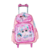 Kit Mochila Rodinhas C/ Estojo Lancheira Escolar Menina 3 Pcs - Kadê