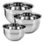 Kit 3 Bowls Gourmet Inox Maior Espessuara Tigela Chef