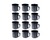 Caneca Esmaltada Retro 150ml Preta Vintage Jogo 36 Pcs - comprar online