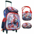 Kit Mochila Rodinhas C/ Estojo Lancheira Escolar 3 Pcs - Kadê