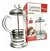 Kit Cafeteira Francesa + 4 Copo Vidro Duplo Para Café 80ml - comprar online