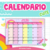 Póster Calendario Cute (diseño colores)