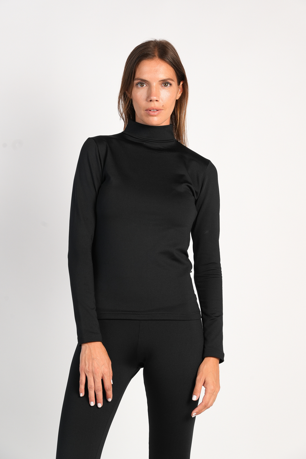 Polera Termica Mujer Lycra Frizada Calce Cenido