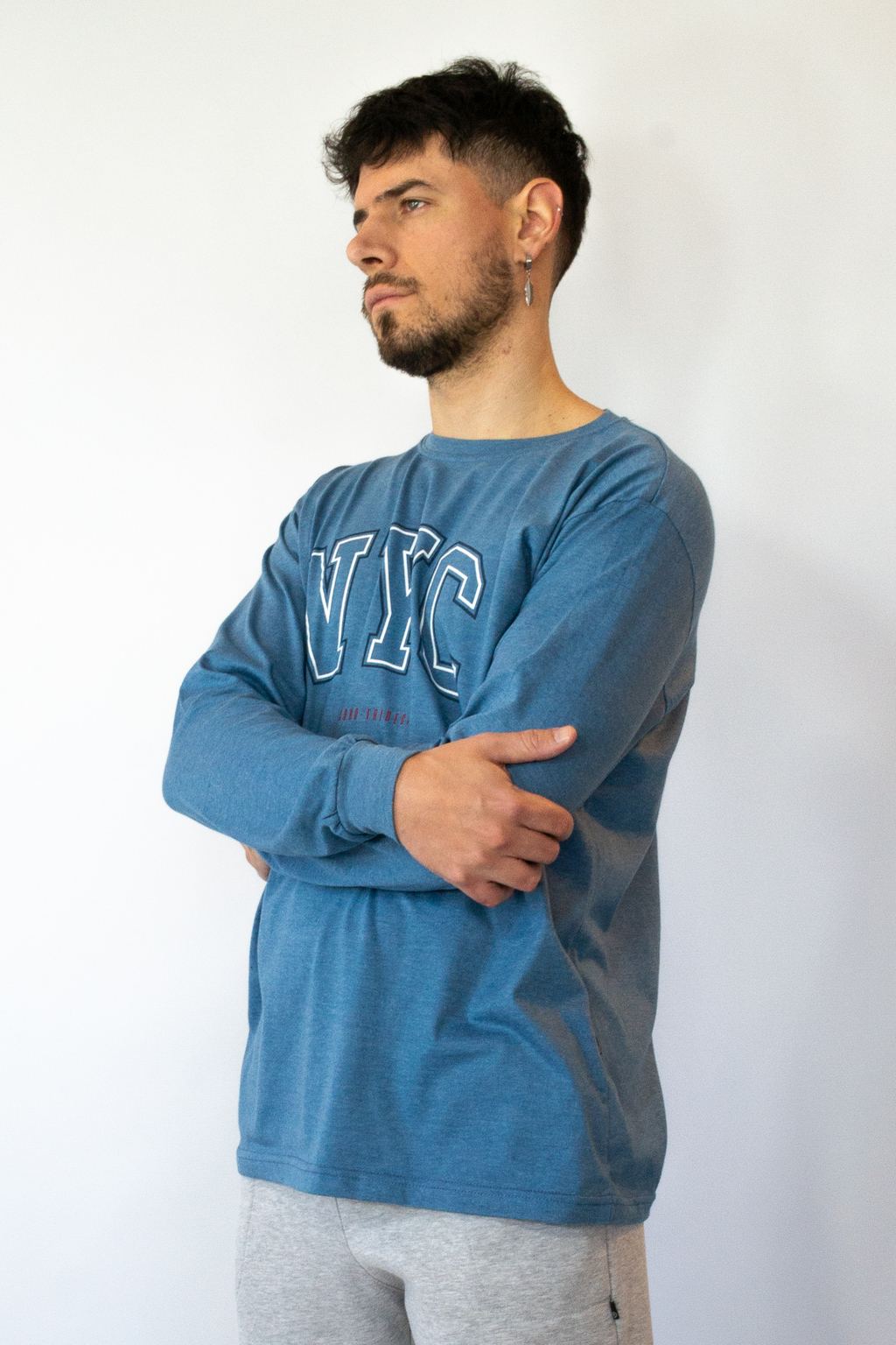 Remera Manga Larga Unisex de Algodon