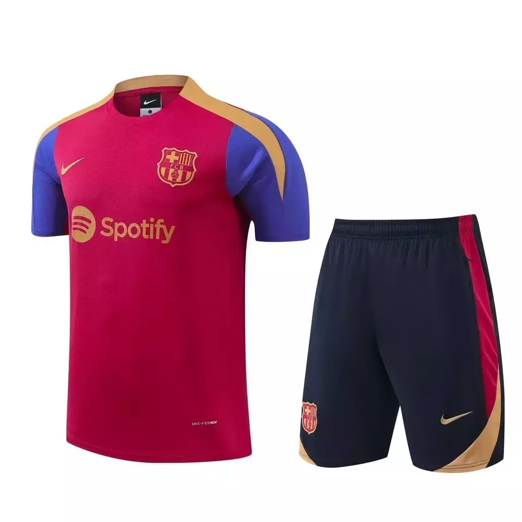 FC Barcelona 2024 25 Entrenamiento Rojo Azul