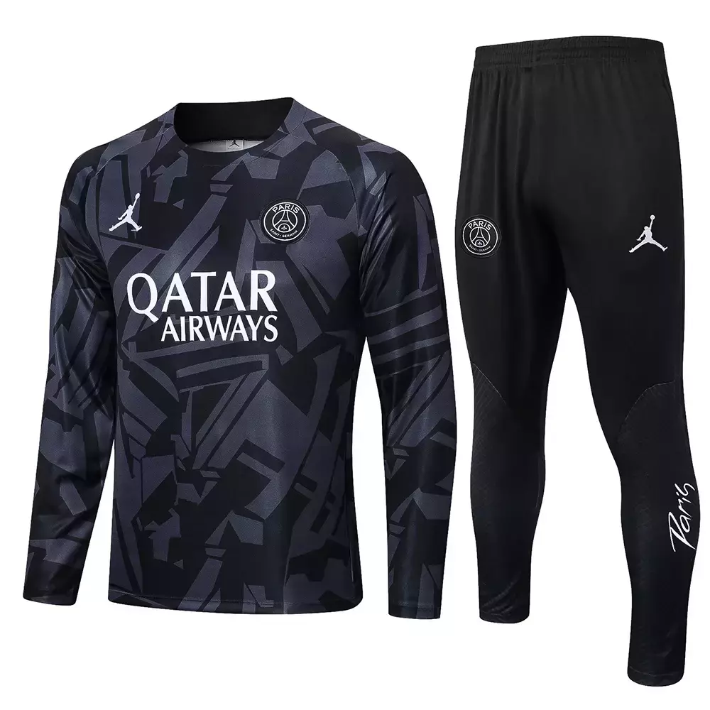 PSG 2022 23 Conjunto Deportivo Gris Negro x Jordan