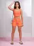 CJ TOP R4006 SHORTS R4007 LARANJA - I AM AUTHORIA - comprar online