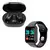 Combo Smartwatch D20 Y68 + Auricular Inalambrico E7s Negro en internet