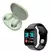 Combo Smartwatch D20 Y68 + Auricular Inalambrico A6s Verde en internet